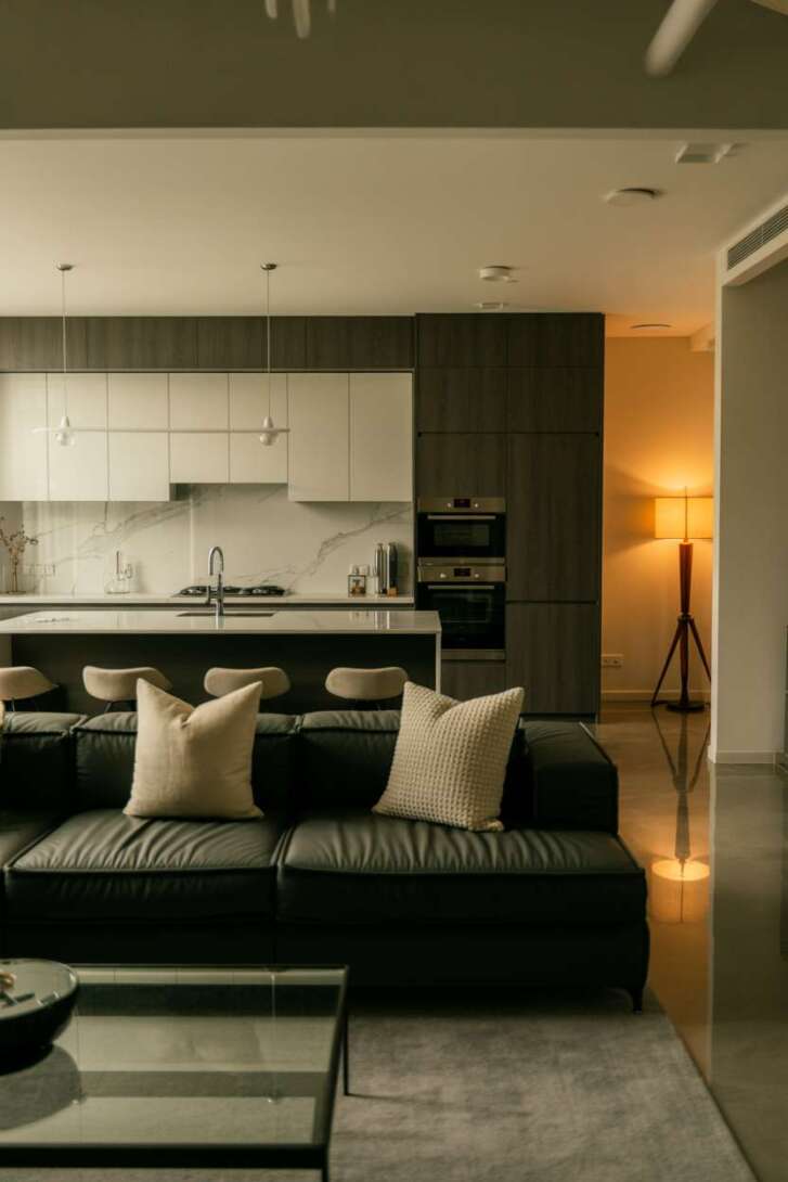 17 Inspiring Open Kitchen Design Ideas for Modern Living 5 Contemporary space featuring matte black cabinetry and white quartz counters