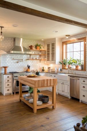 An organic modern kitchen