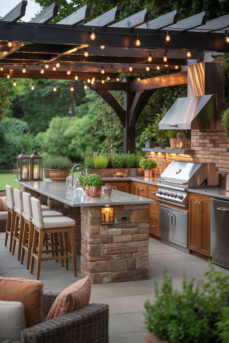 27 Stunning Outdoor Kitchen Design Ideas for Stylish Hosting