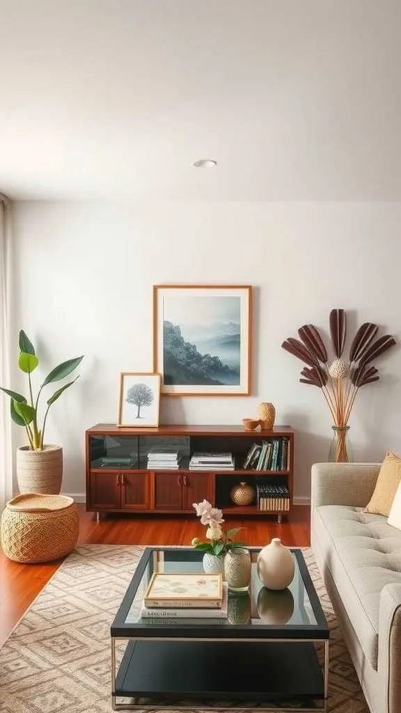 21 Japandi Living Room Design Ideas for a Cozy, Stylish Home 16 Cozy Japandi living room with decorative accents
