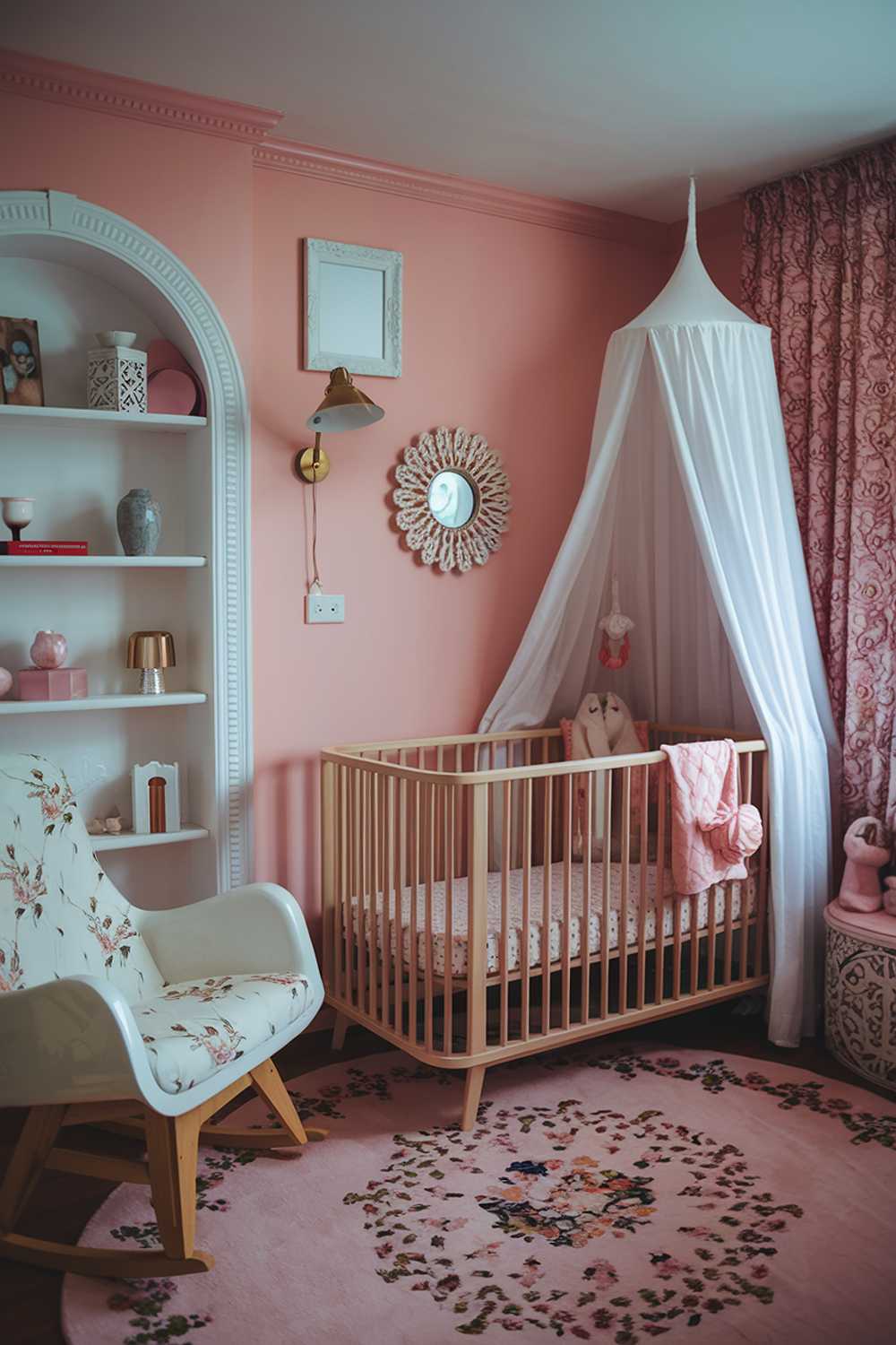 pink boho nursery 01