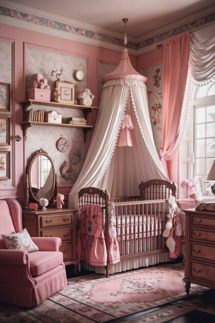 21 Dreamy Pink Boho Nursery Ideas for a Stylish Baby Room 26 A pink boho nursery room