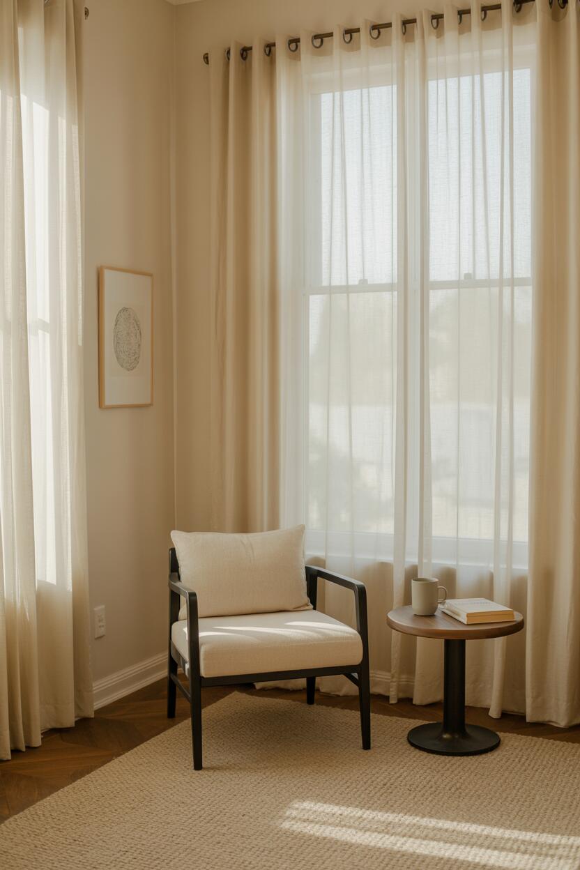 How to Practice Minimalism: A Beginner's Path to Simplicity 1 A serene minimalist living space with thoughtful details showing quality over quantity.