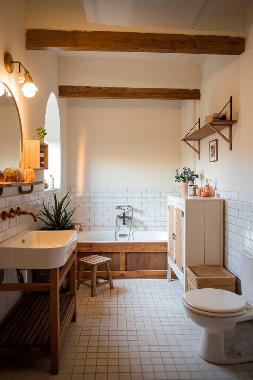 A Scandinavian bathroom design