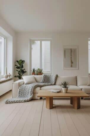 A Scandinavian living room decor