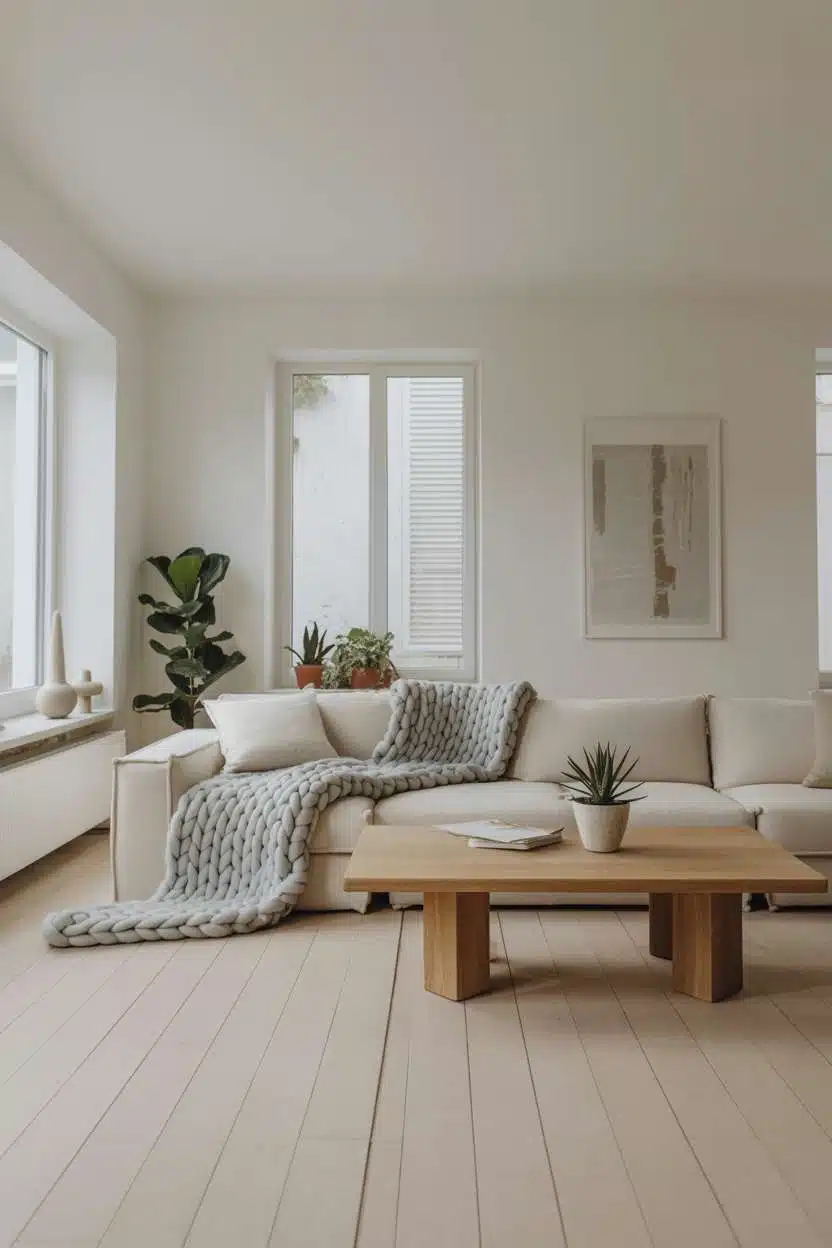 A Scandinavian living room decor