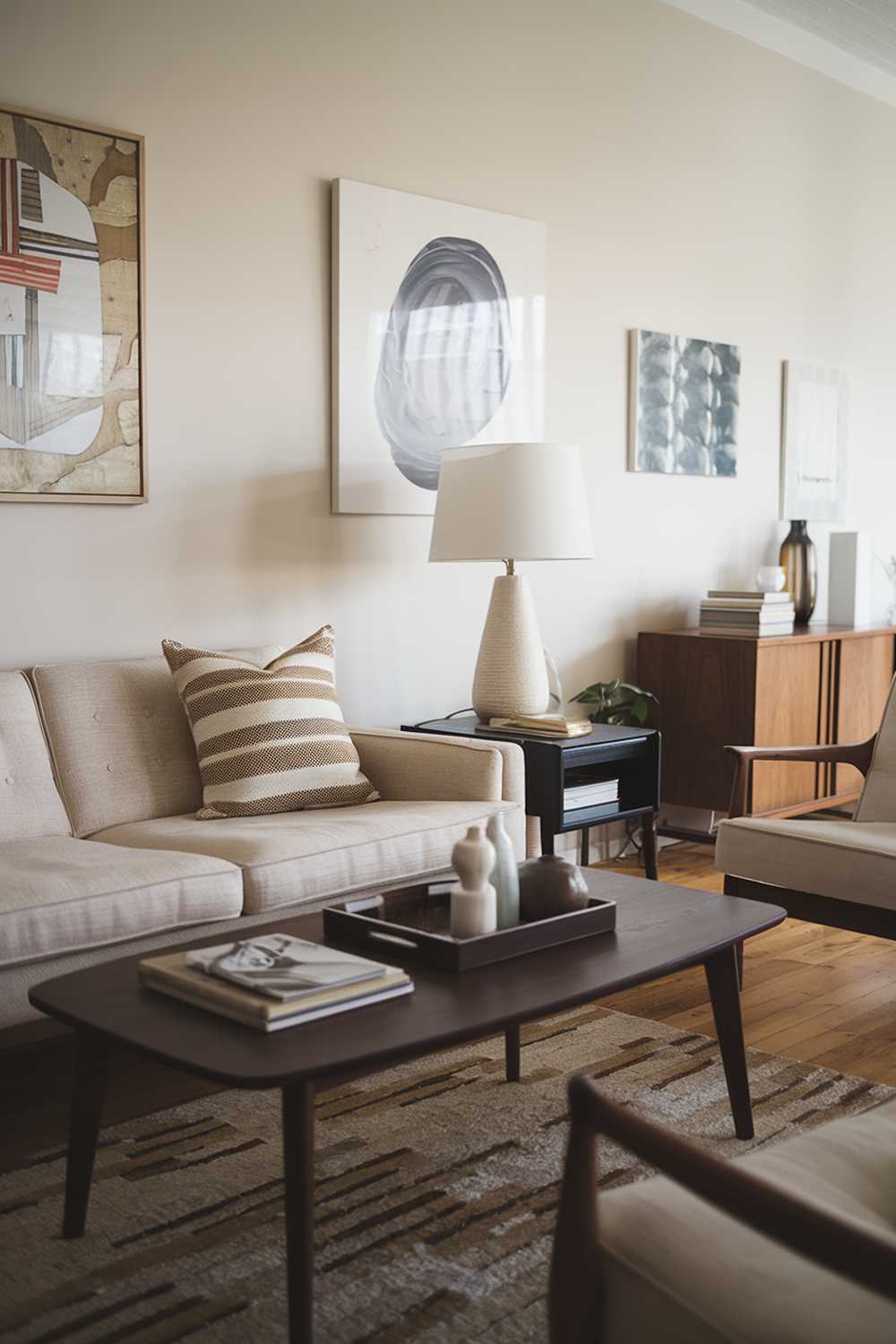 Scandinavian mid-century living room