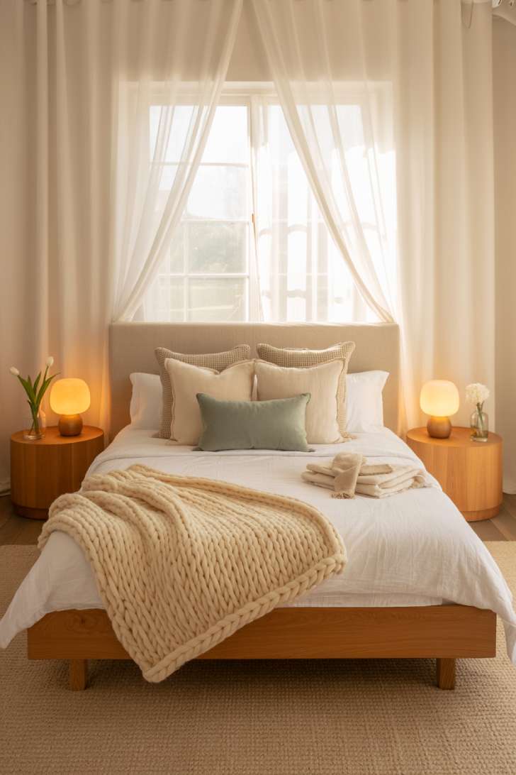 A simple guest bedroom