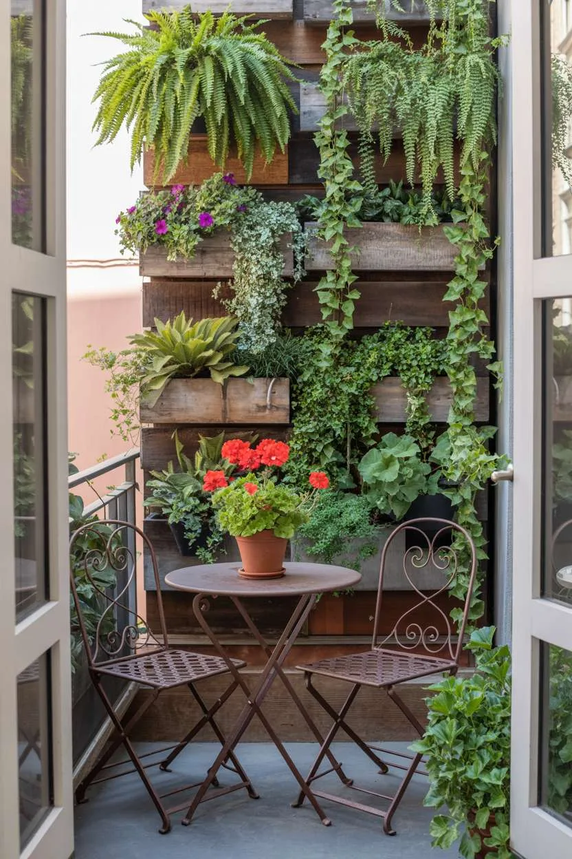 A small balcony garden design