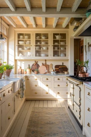 A small cottage kitchen