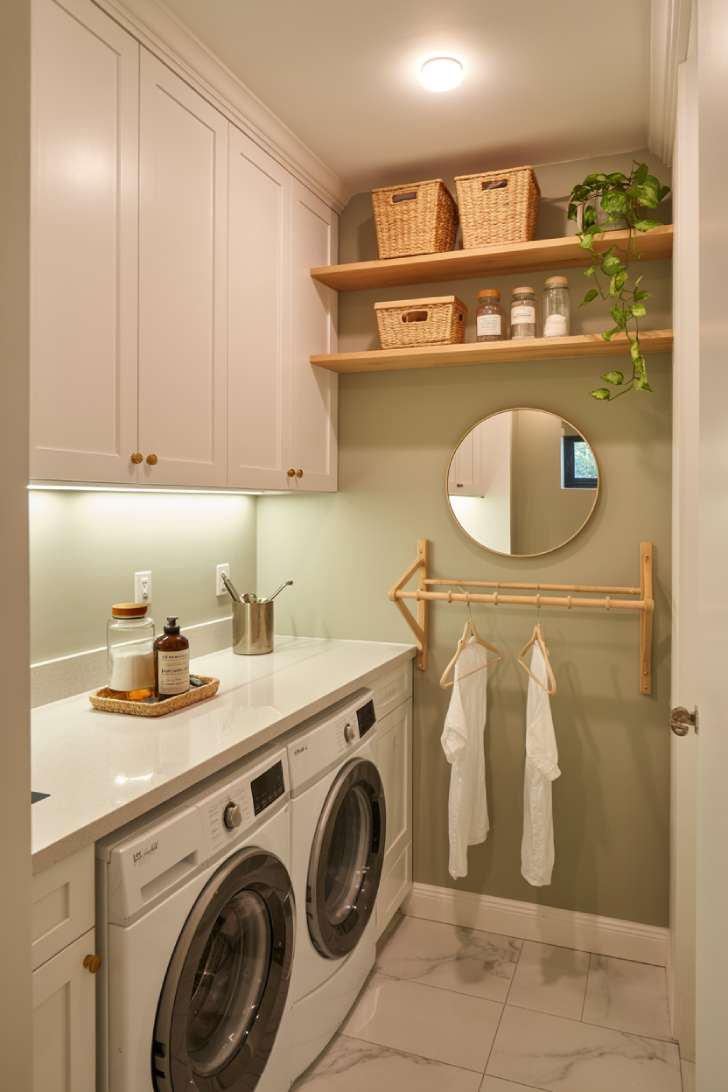 Simple Spaces 11 A small laundry room