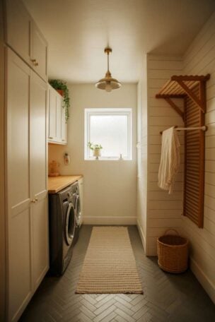 A small narrow laundry room ideas
