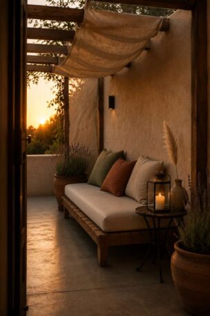 A small patio decor