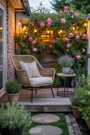 A small patio garden