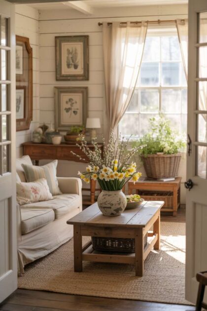 19 Fresh Spring Living Room Decor Ideas for Bright Homes