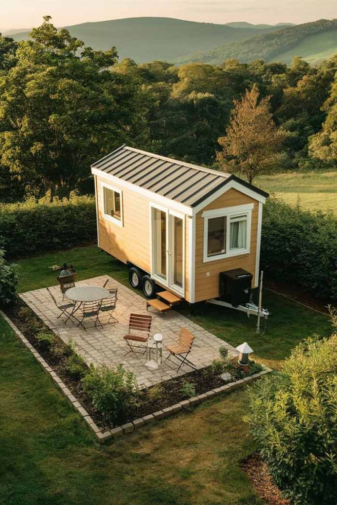 Tiny House with a patio