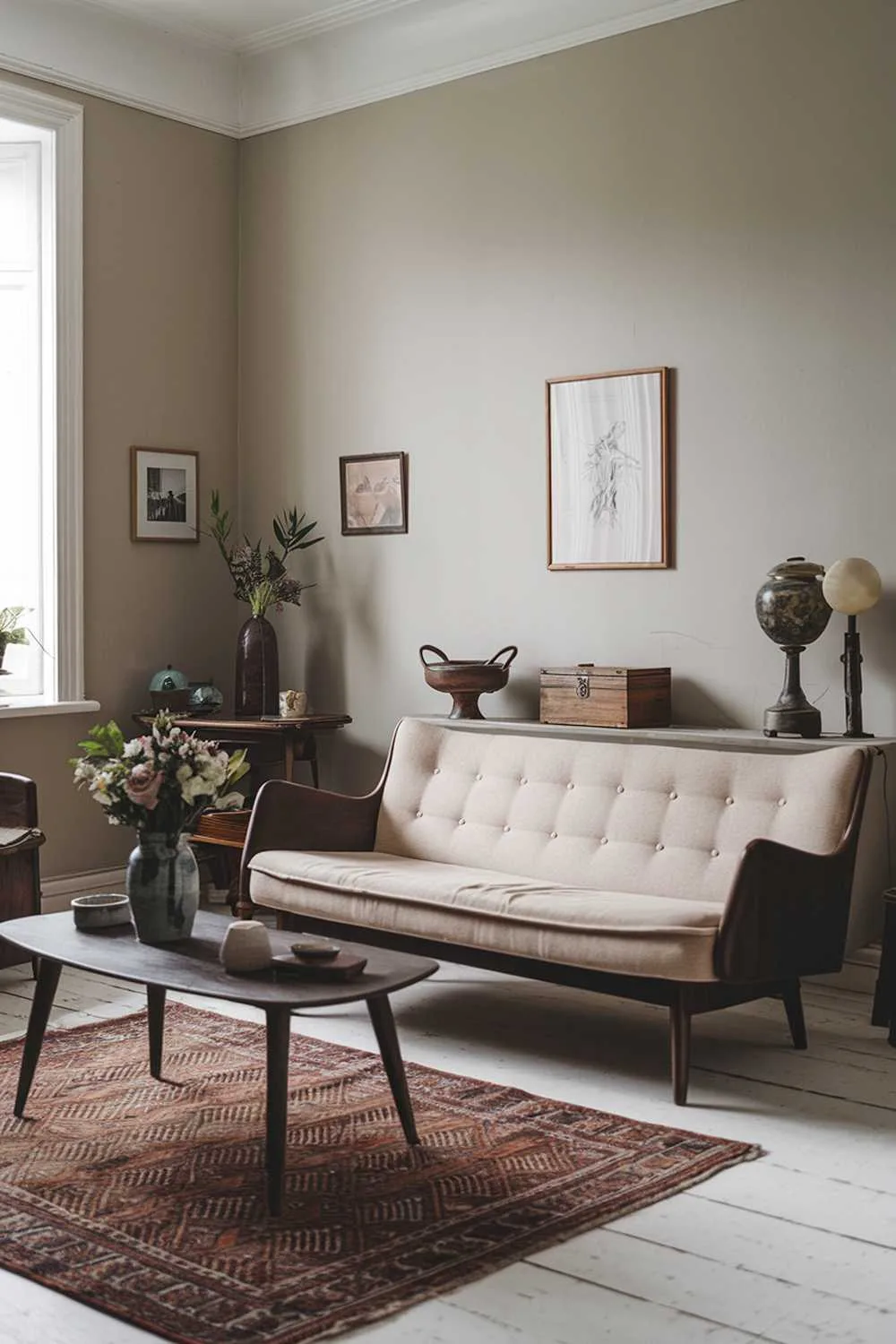 A Vintage Scandinavian living room