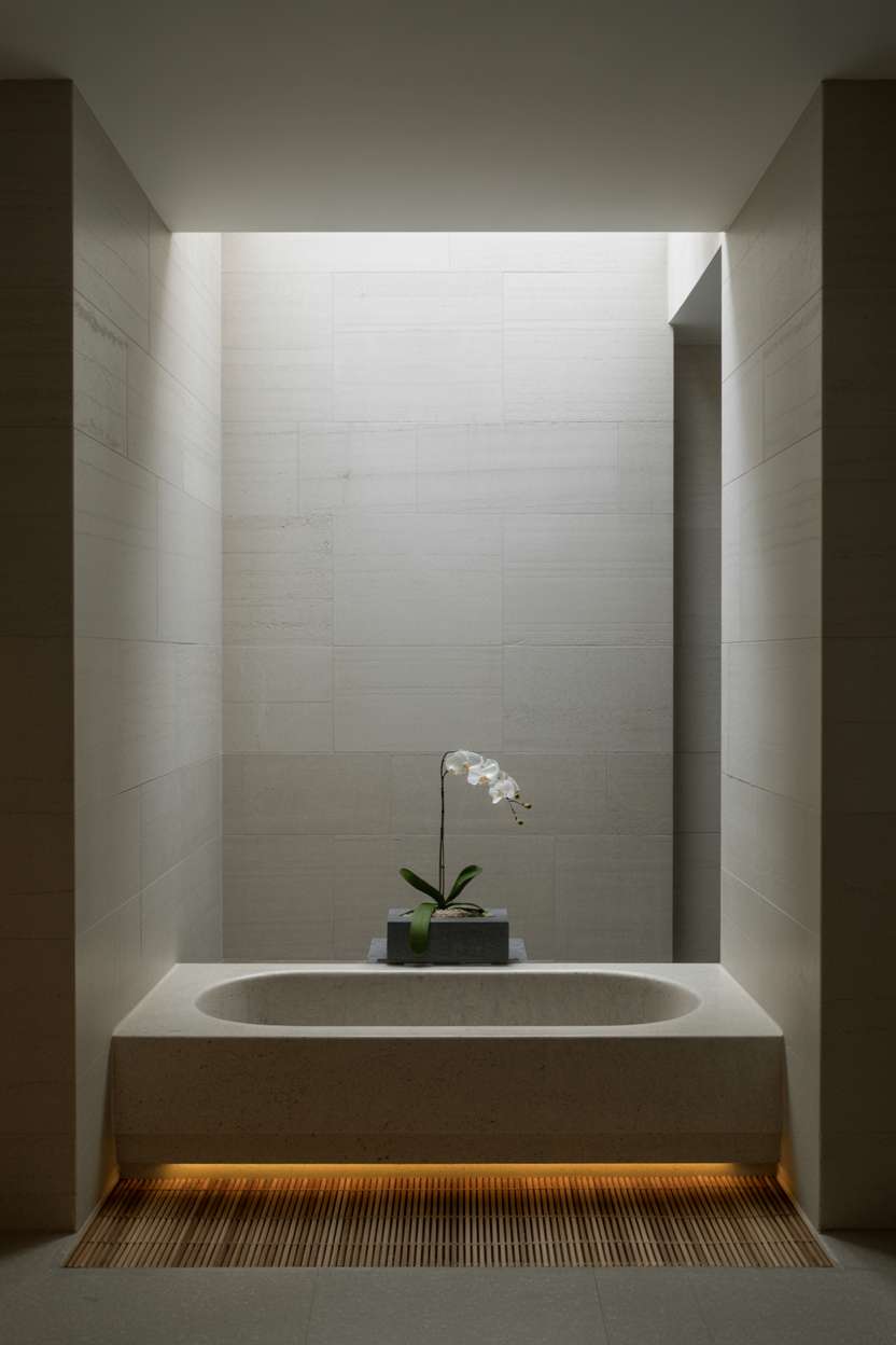 A Zen bathroom design
