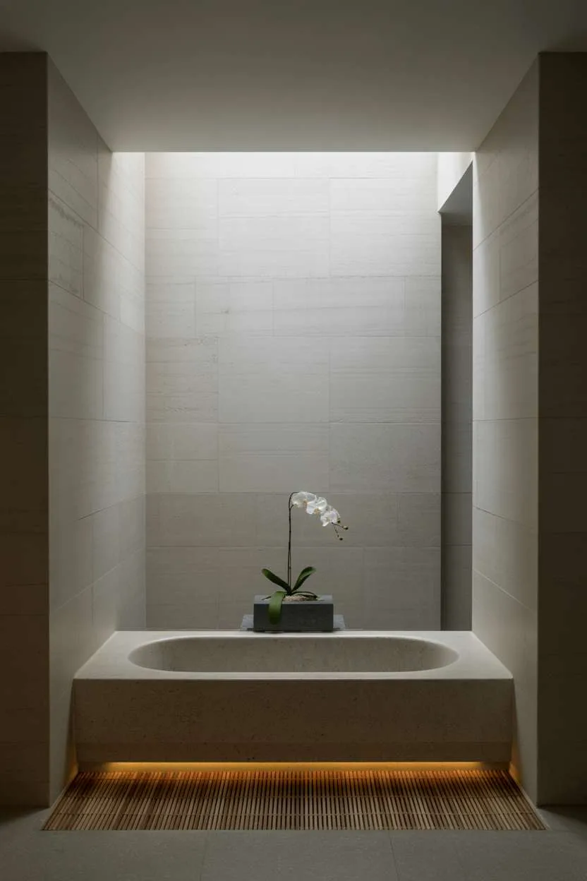 A Zen bathroom design